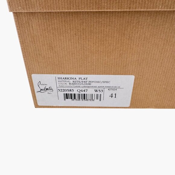 Christian Louboutin Sharkina White Mesh Red Sneakers Size 41 US 11 Women's 6947 - Picture 15 of 15